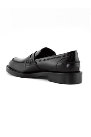 Mocassino in pelle liscia nera GUGLIELMO ROTTA | 44340007BLACK